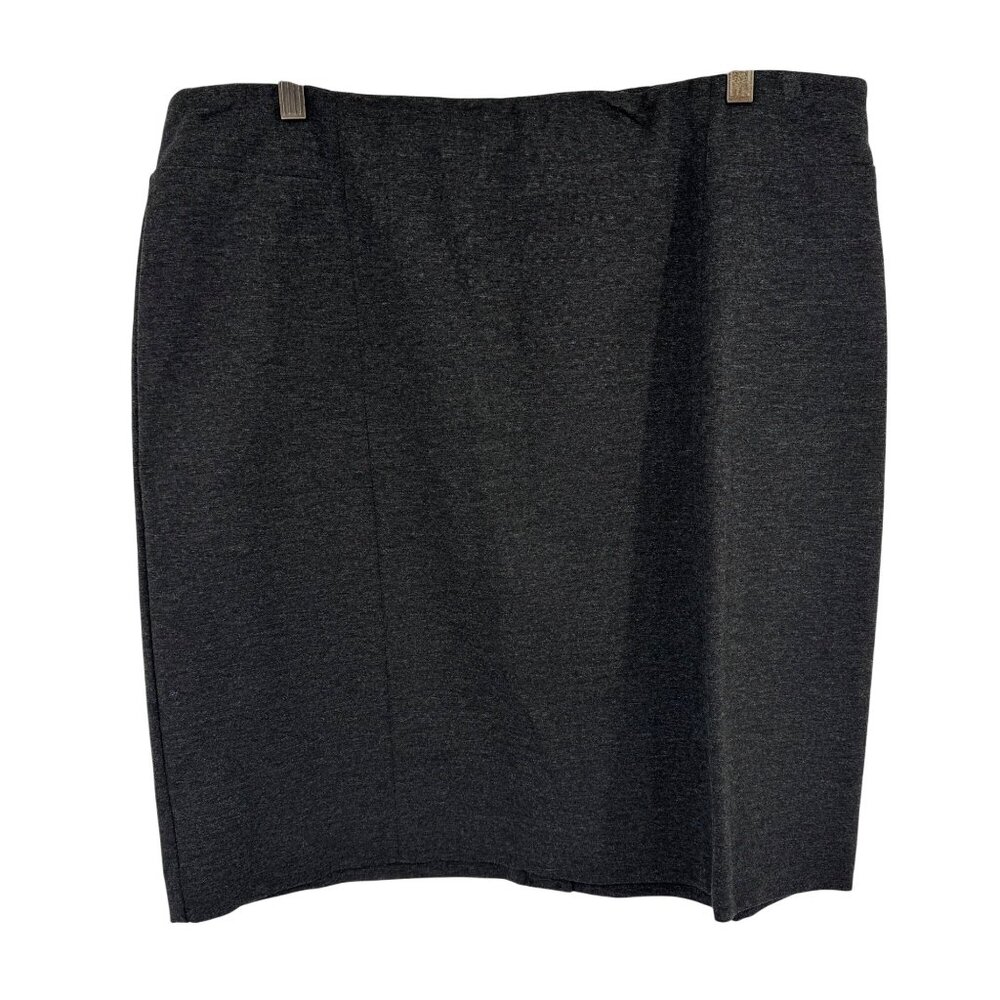 J.Jill Womens Ponte Pencil Skirt Size Large Charcoal Gray straight short